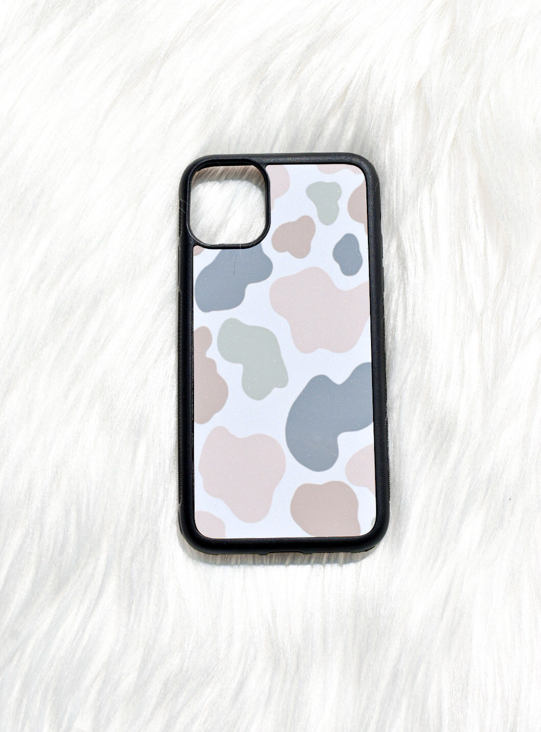 Cow Print (Pink/Blue/Sage Green) iPhone Case